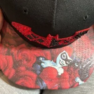Harley Quinn DC Comics Swarovski crystal embellished adjustable hat 61fYuC-HToL._AC_UY1000_.jpg main image 3
